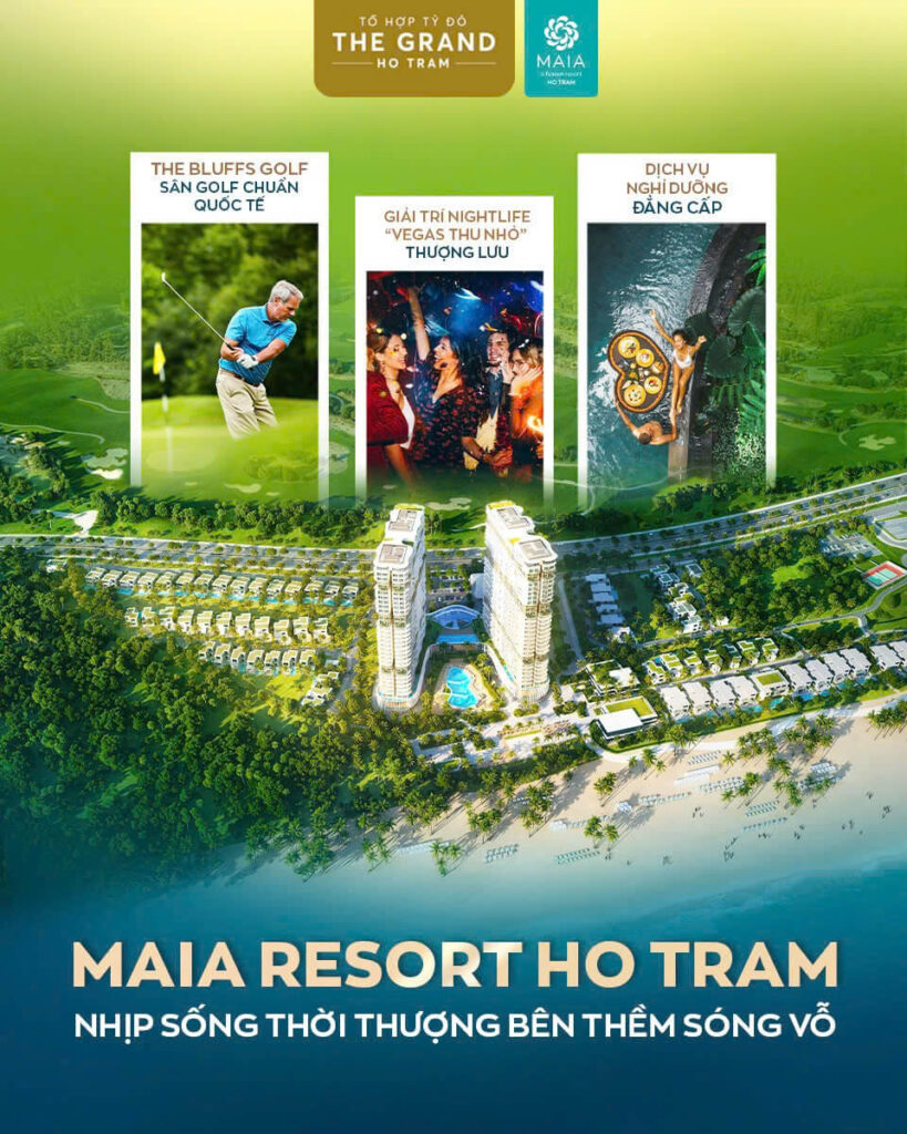 dự án maia resort hồ tràm by fusion dự án maia hồ tràm resort