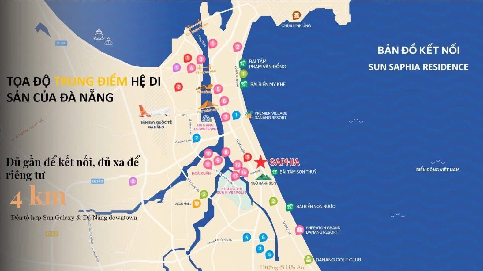Vị trí của dự án Sun Saphia Residence